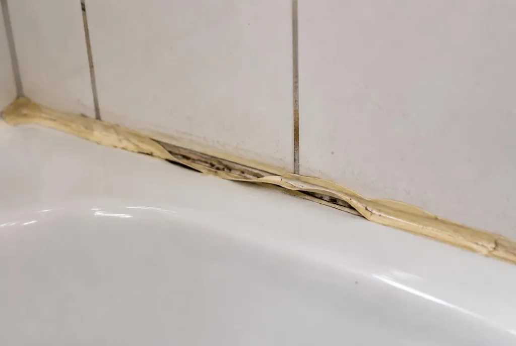 Kitbedrijf Vreeland – loslatende kit naast het bad